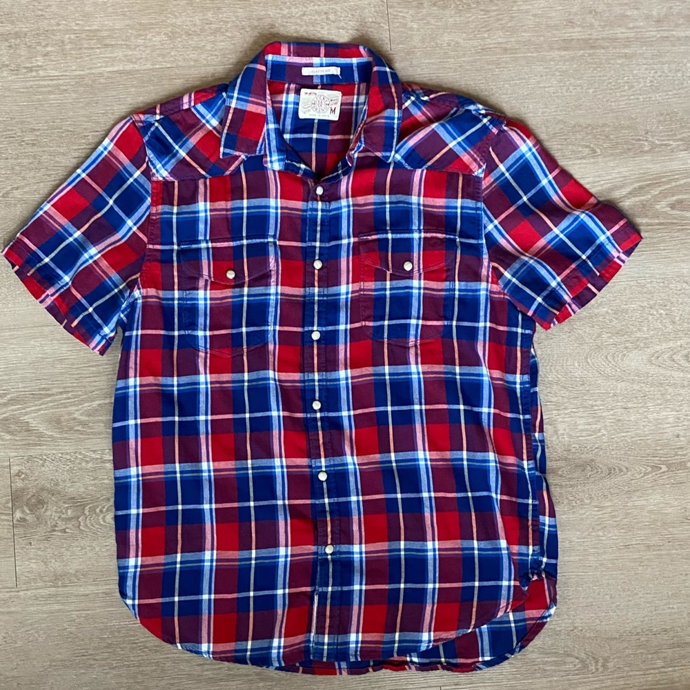 Lucky brand MENS pearl snap button down